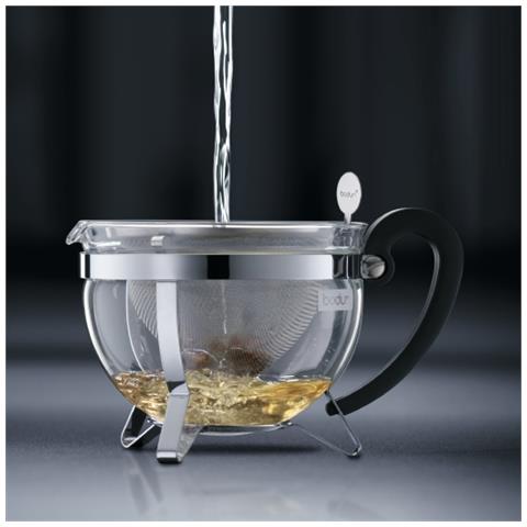 1921-16-6 1.5L Nero, Argento, Trasparente teiera in vetro per la preparazione del tè - Foto 2